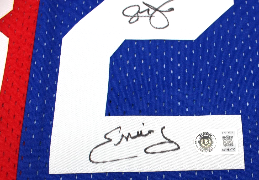 Julius Erving Signed New York Nets New Mitchell Ness M Jersey W/BAS COA BY018622