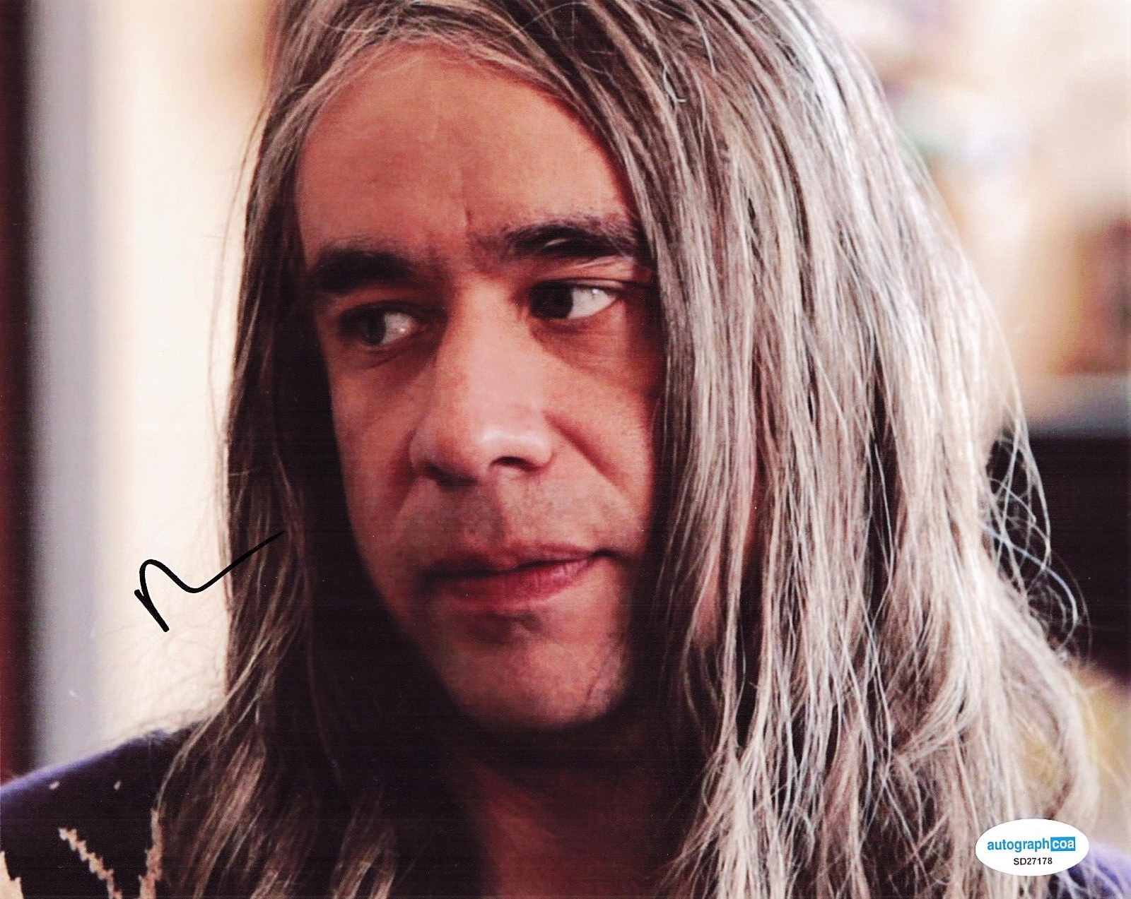 Fred Armisen Signed Saturday Night Smurfs Movie Brainy 8x10 Photo w/ACOA SD27178