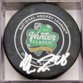 Henri Jokiharju Signed 2019 Blackhawks Winter Classic Official Game Puck w/COA 