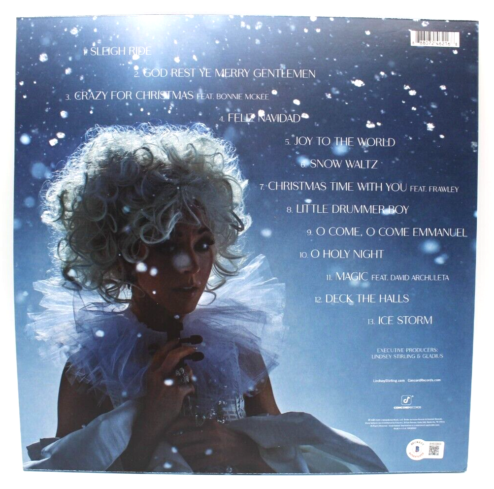 Lindsey Stirling Signed Snow Waltz New Vinyl Album W/Beckett BAS COA BH033883