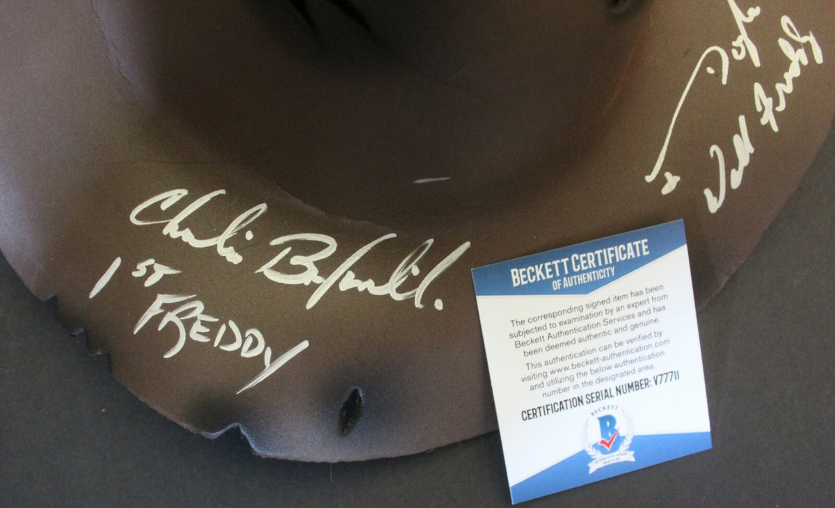 Jim Doyle & Charles Belardinelli Signed Nightmare on Elm St Hat w/Beckett COA
