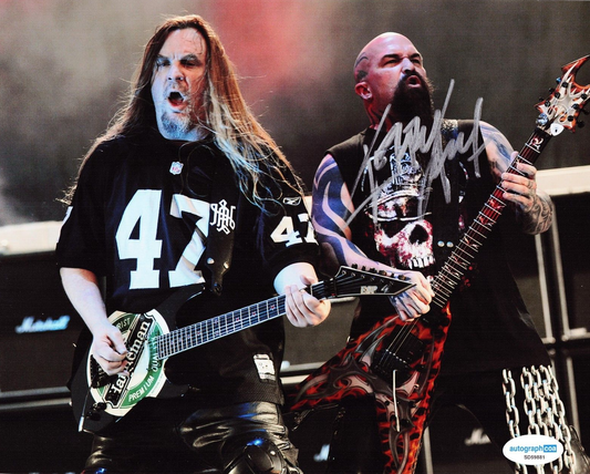 Kerry King Slayer Rock N Roll Thrash Metal Signed 8x10 Photo w/ACOA SD59881