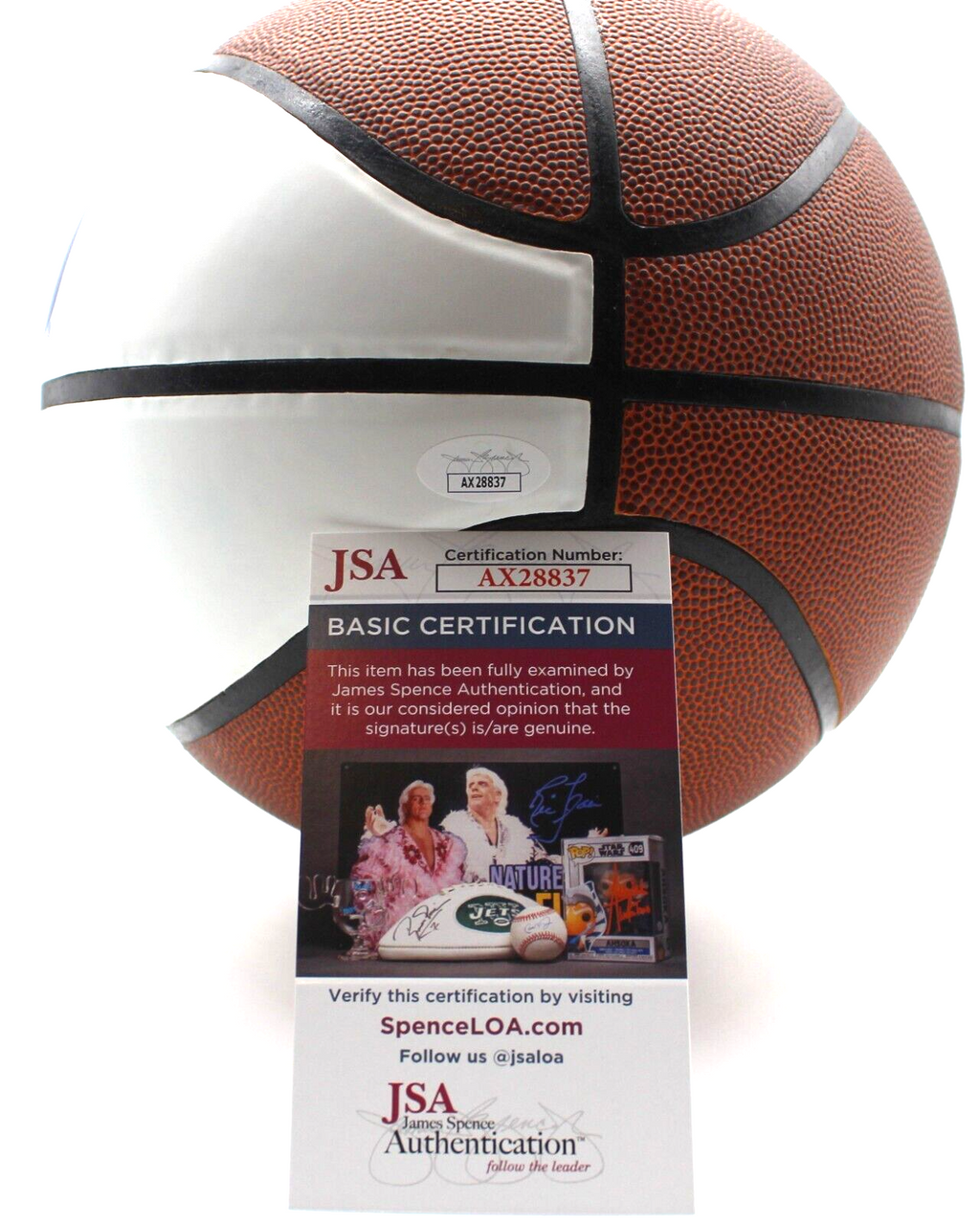 Trajan Langdon Signed Duke Blue Devils Logo Basketball w/JSA COA AX28837
