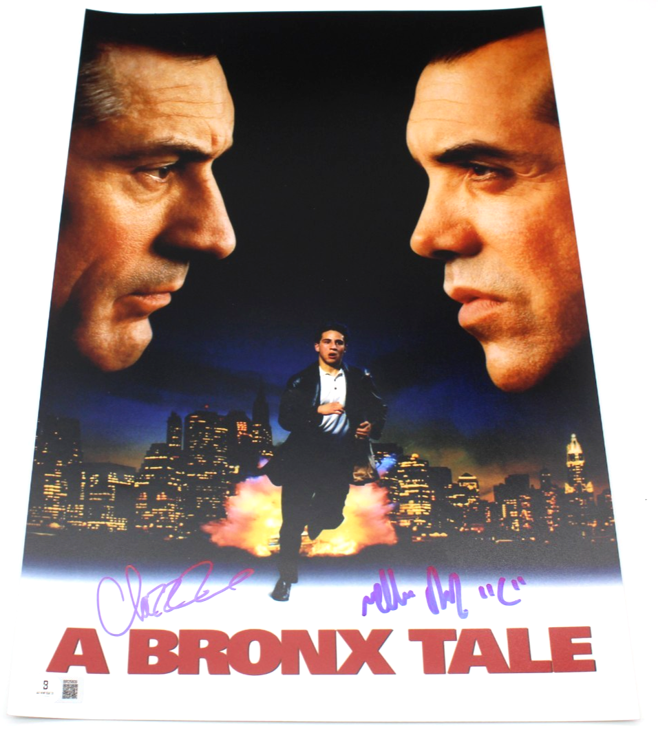 Chazz Palminteri & Lillo Brancato Signed A Bronx Tale 12x18 Photo w/Beckett COA
