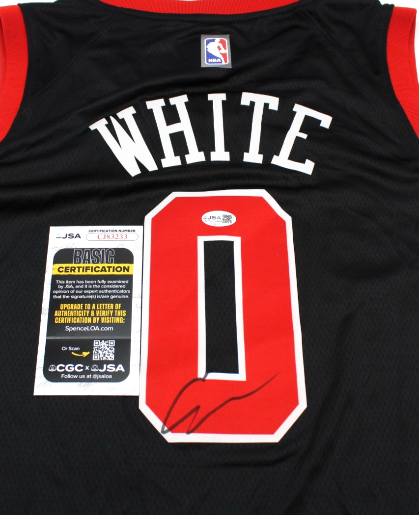 Coby White Signed Chicago Bulls Brand New Black XL Jersey W/JSA COA CJ83233