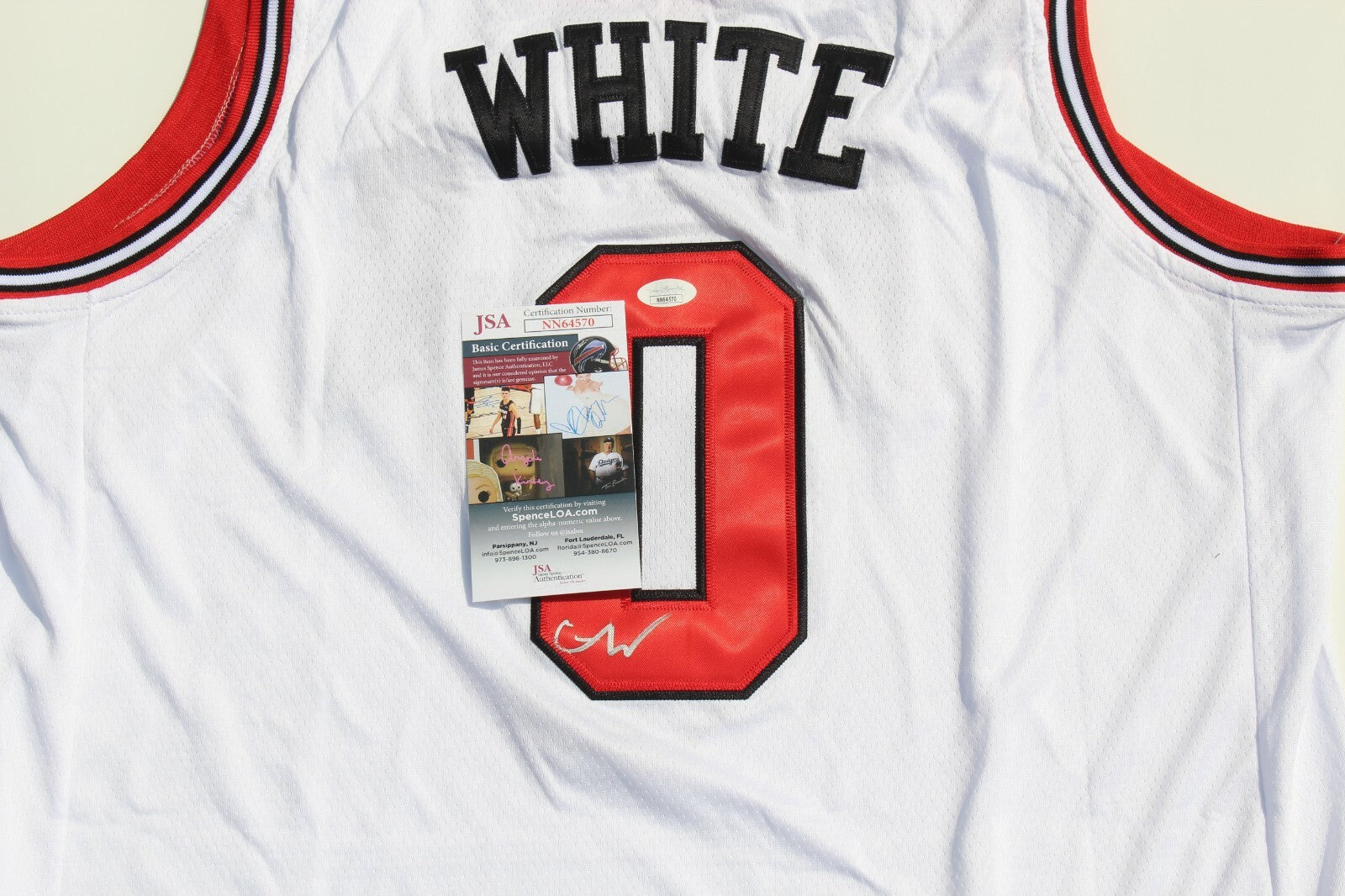 Coby White Signed Chicago Bulls Basketball Jersey w/JSA COA NN64570 UNC Tar Heel