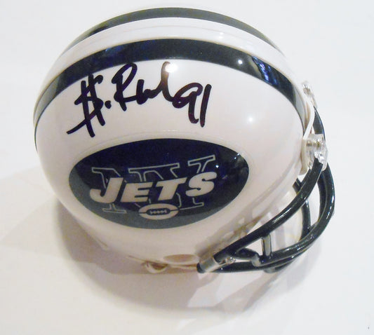 Sheldon Richardson Signed New York Jets Football Mini Helmet w/COA