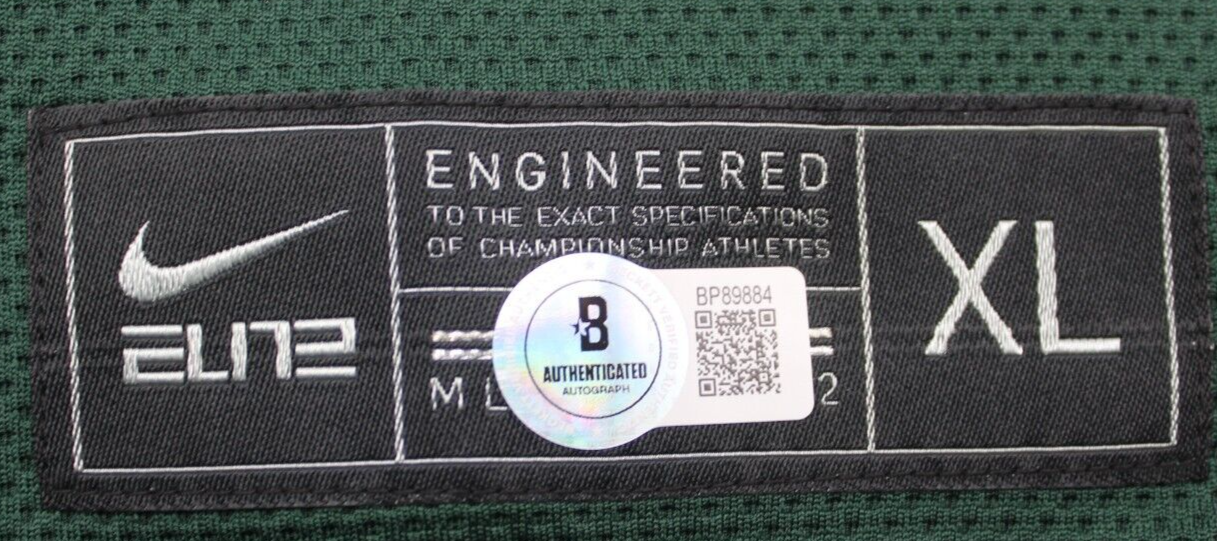 Tom Izzo Signed Michigan State Spartans Basketball Jersey w/Beckett COA BP89884