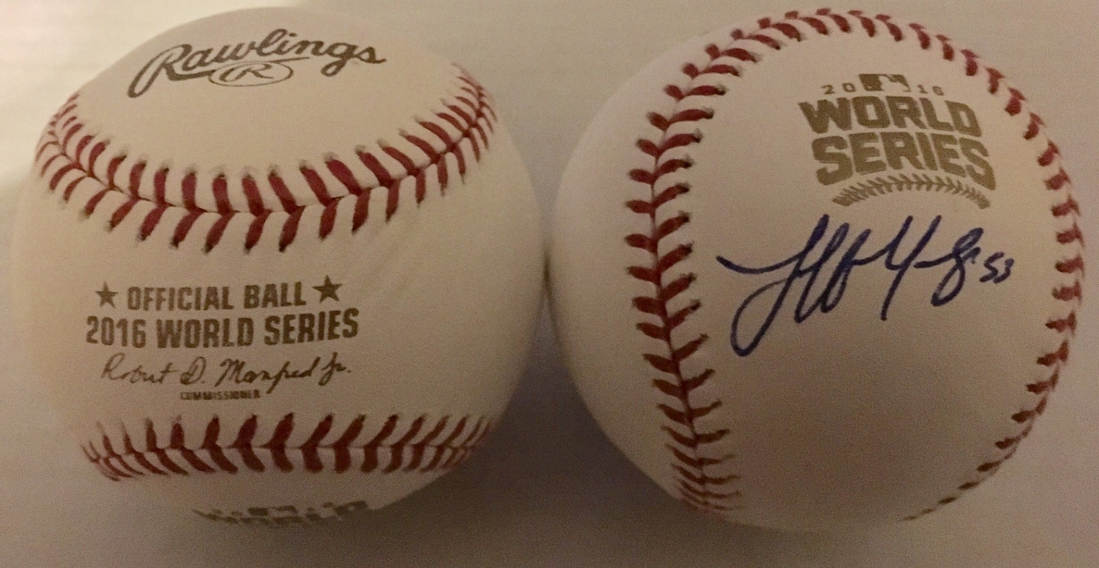 Jeff Manship Signed 2016 World Series Baseball w/COA Cleveland Indians
