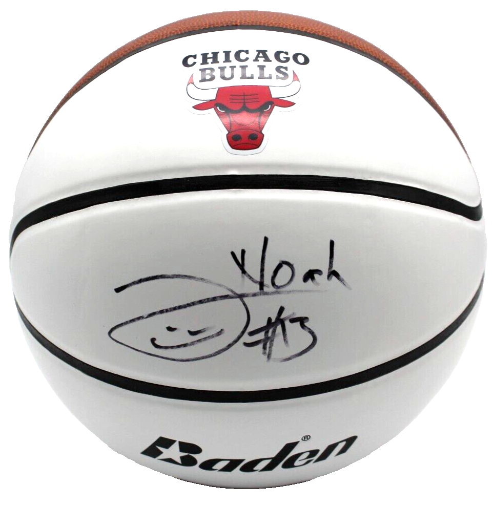 Joakim Noah Signed Chicago Bulls Logo Basketball W/Beckett COA BR00328