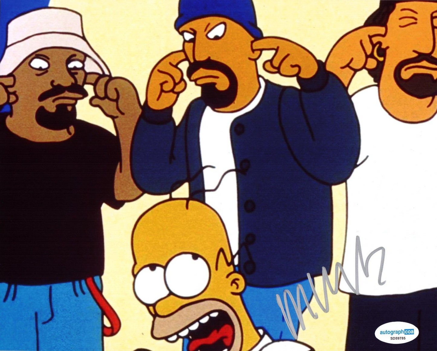 DJ Muggs Cypres Hill The Simpsons Rap Hip Hop Signed 8x10 Photo w/ACOA SD59785
