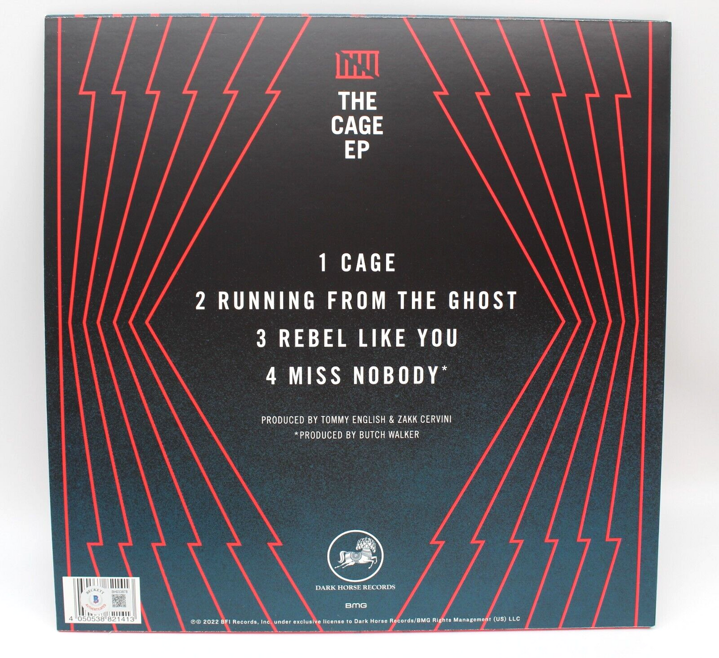 Billy Idol Signed The Cage EP New Vinyl Record Album W/Beckett BAS COA BH033878