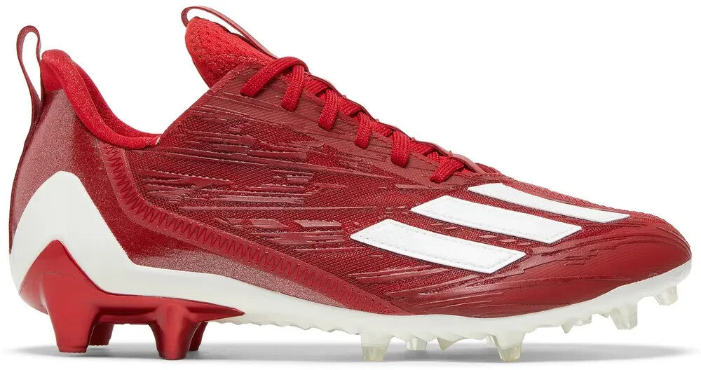 Adidas Men’s Size 10.5 Adizero Football Cleats Team Red White GW5058 Brand NEW