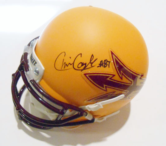 Chris Coyle Signed Arizona State Sundevils Mini Helmet w/COA ASU