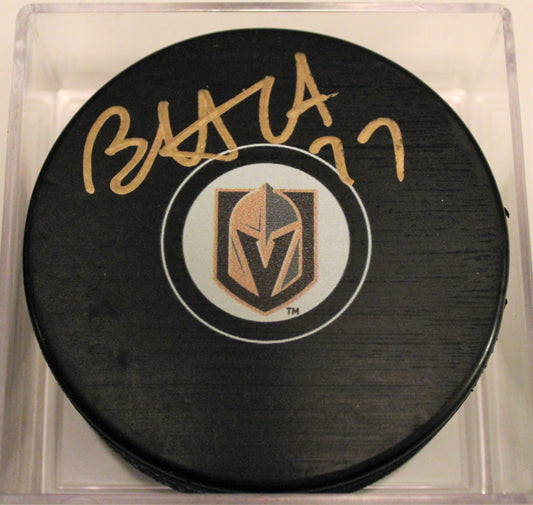 Brad Hunt Signed 2018 Vegas Golden Knights Autograph Puck w/COA Vegas Strong #1