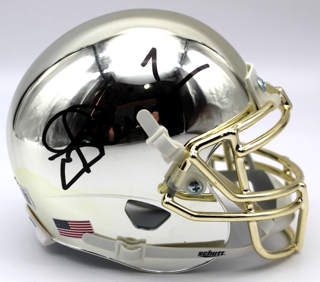 Joe Theismann Notre Dame Signed Custom Mini Helmet w/Beckett COA BS38157