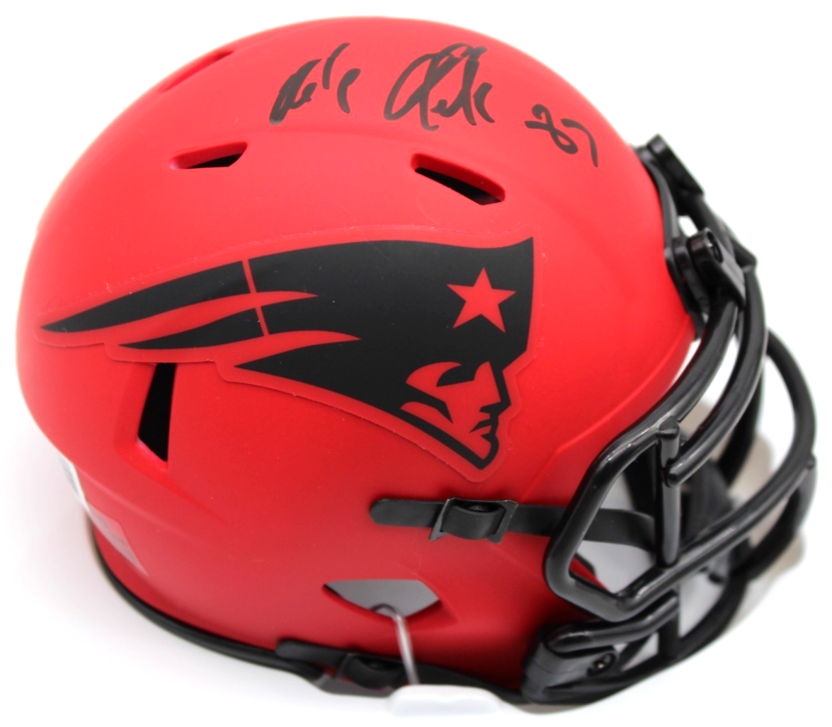 Rob Gronkowski Signed Patriots Rave Mini Football Helmet w/Beckett BV10319