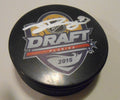 Jeremy Roy Signed 2015 NHL Draft Hockey Puck w/COA San Jose Sharks