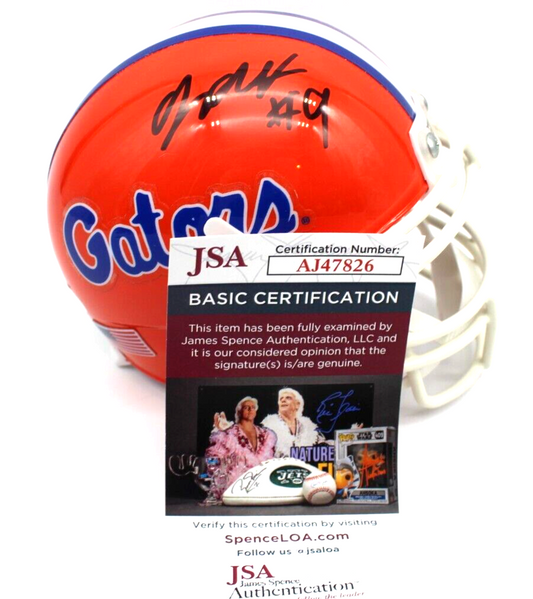 Gervon Dexter Signed Florida Gators Mini Football Helmet w/JSA COA AJ47826