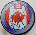 Jake Muzzin Signed Team Canada Hockey Puck w/COA Los Angeles Kings