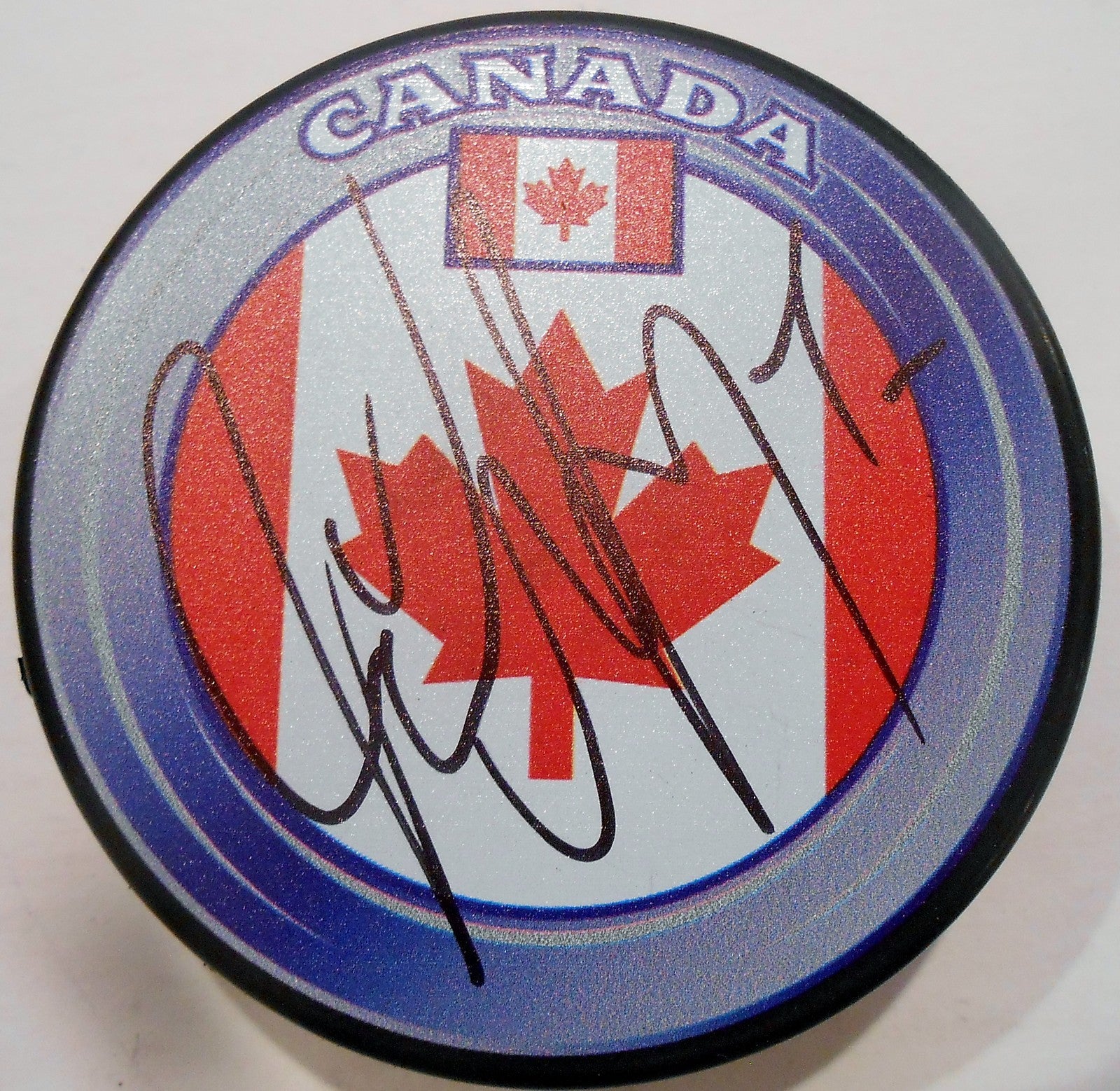 Jake Muzzin Signed Team Canada Hockey Puck w/COA Los Angeles Kings