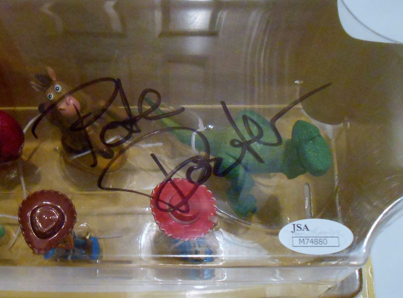 Pete Docter Signed Figurine Playset w/JSA COA Toy Story M74880