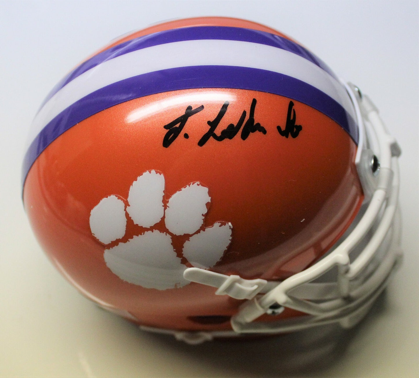 Frank Ladson Signed Clemson Tigers Mini Football Helmet W/COA