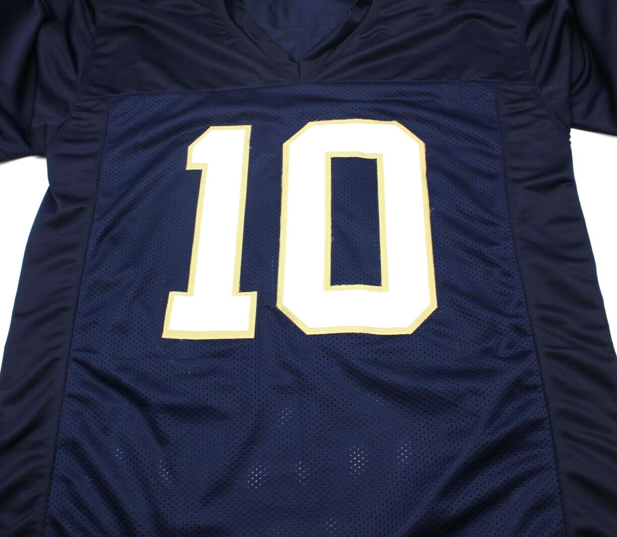 Drew Pyne Signed Custom Blue Notre Dame Football Jersey XL Proof w/JSA COA #1