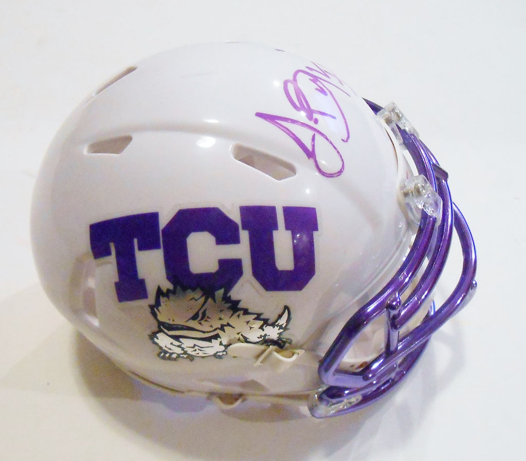 Trevone Boykin Signed TCU Horned Frogs Football Mini Helmet w/PSA DNA C