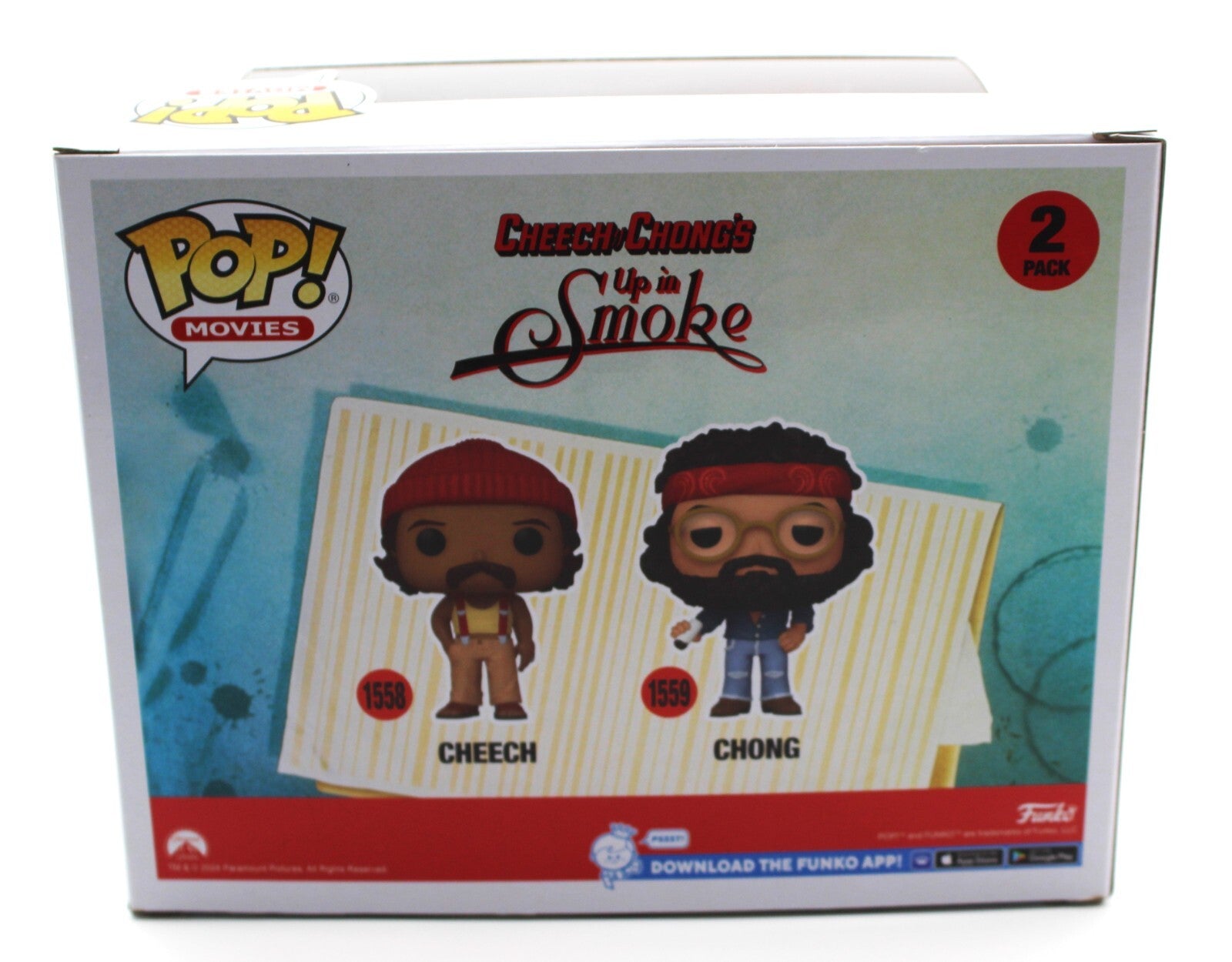Cheech & Chong Up In Smoke 2 Pack Signed Funko Pop Movies  w/JSA COA AZ40181