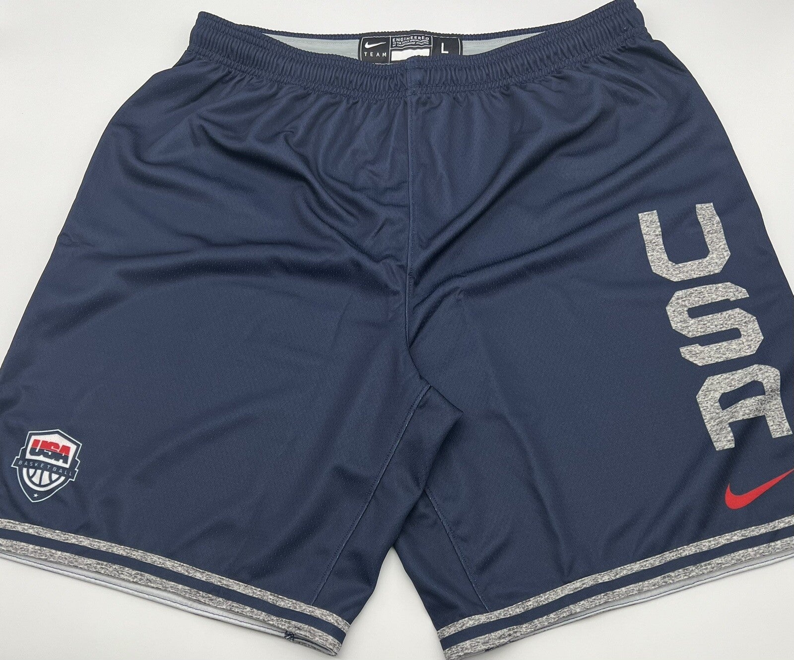 Nike Mens USA Authentic Team Issue Basketball Practice Shorts USA MADE LARGE