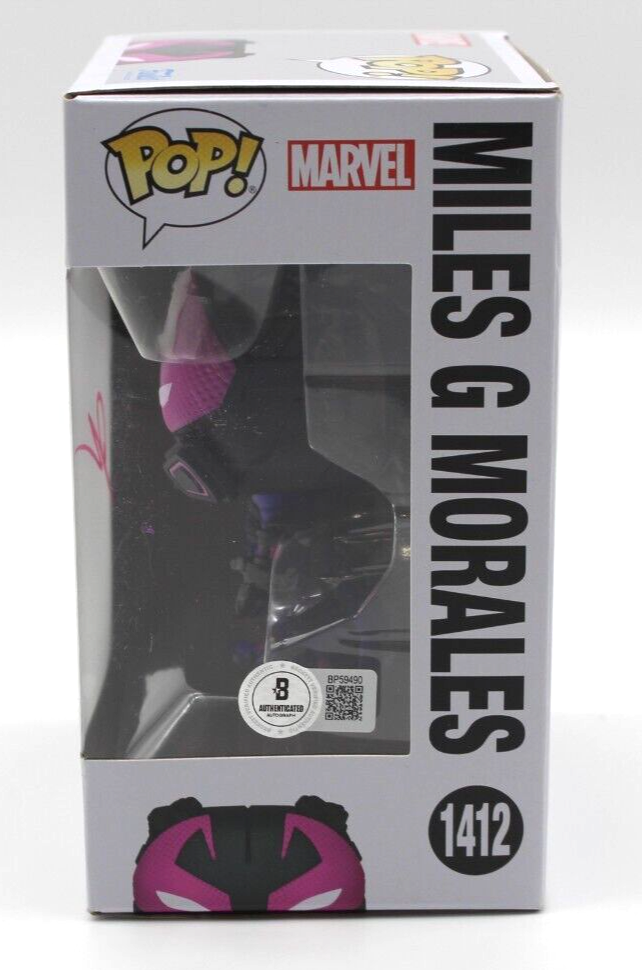 Jharrel Jerome Signed Miles G Morales Spider-Man Funko Pop w/Beckett COA BP59490