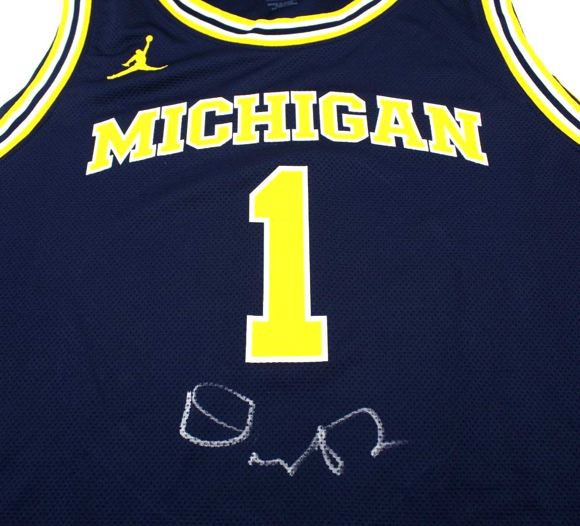 Dusty May Michigan Wolverines Signed Basketball Jersey w/Beckett COA BW54152