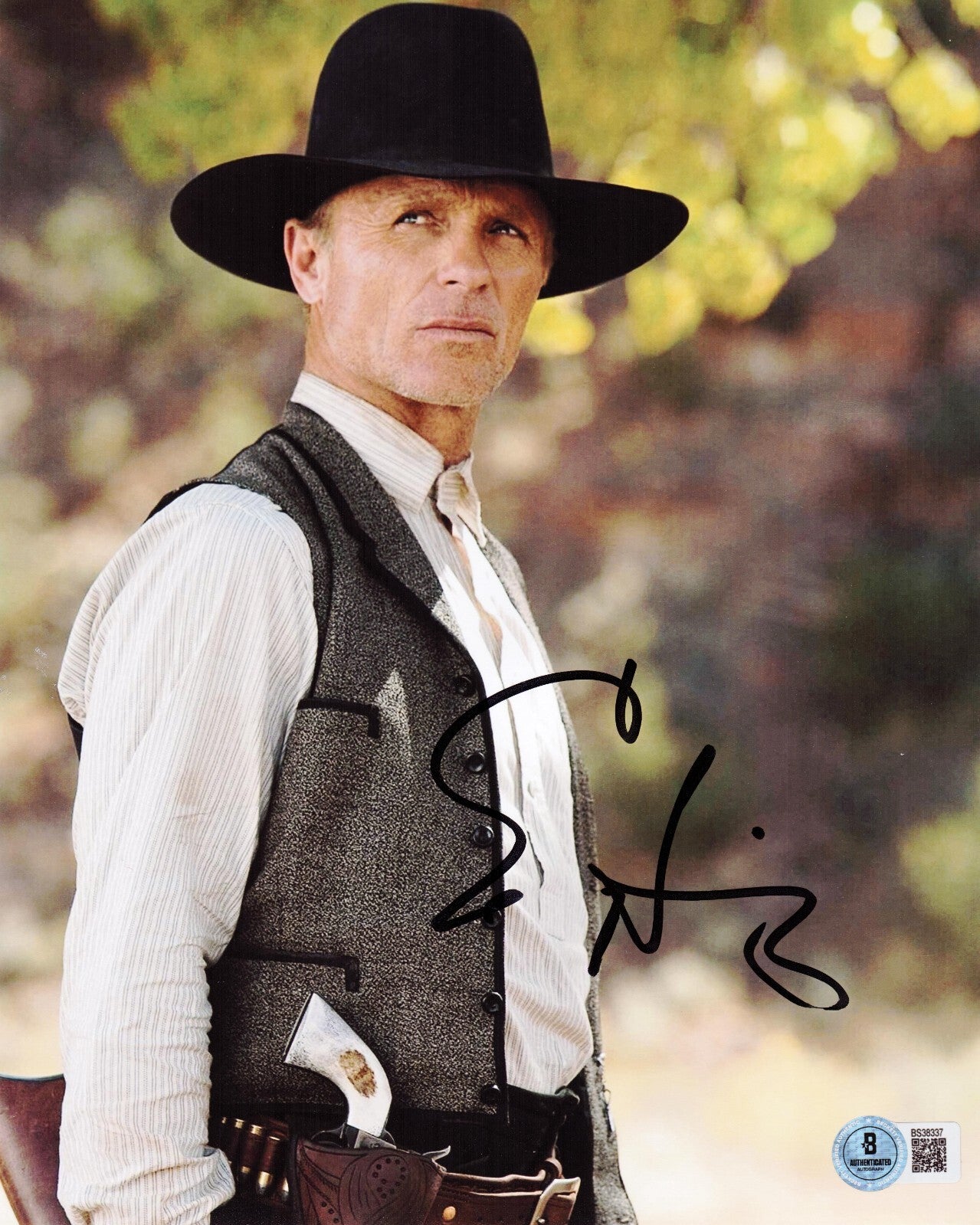 Ed Harris Signed Appaloosa Western Movie 8x10 Photo W/Beckett COA BS38337