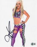 Liv Morgan Wrestling WWE Champion Smackdown Signed 8x10 Photo w/Beckett BP30090