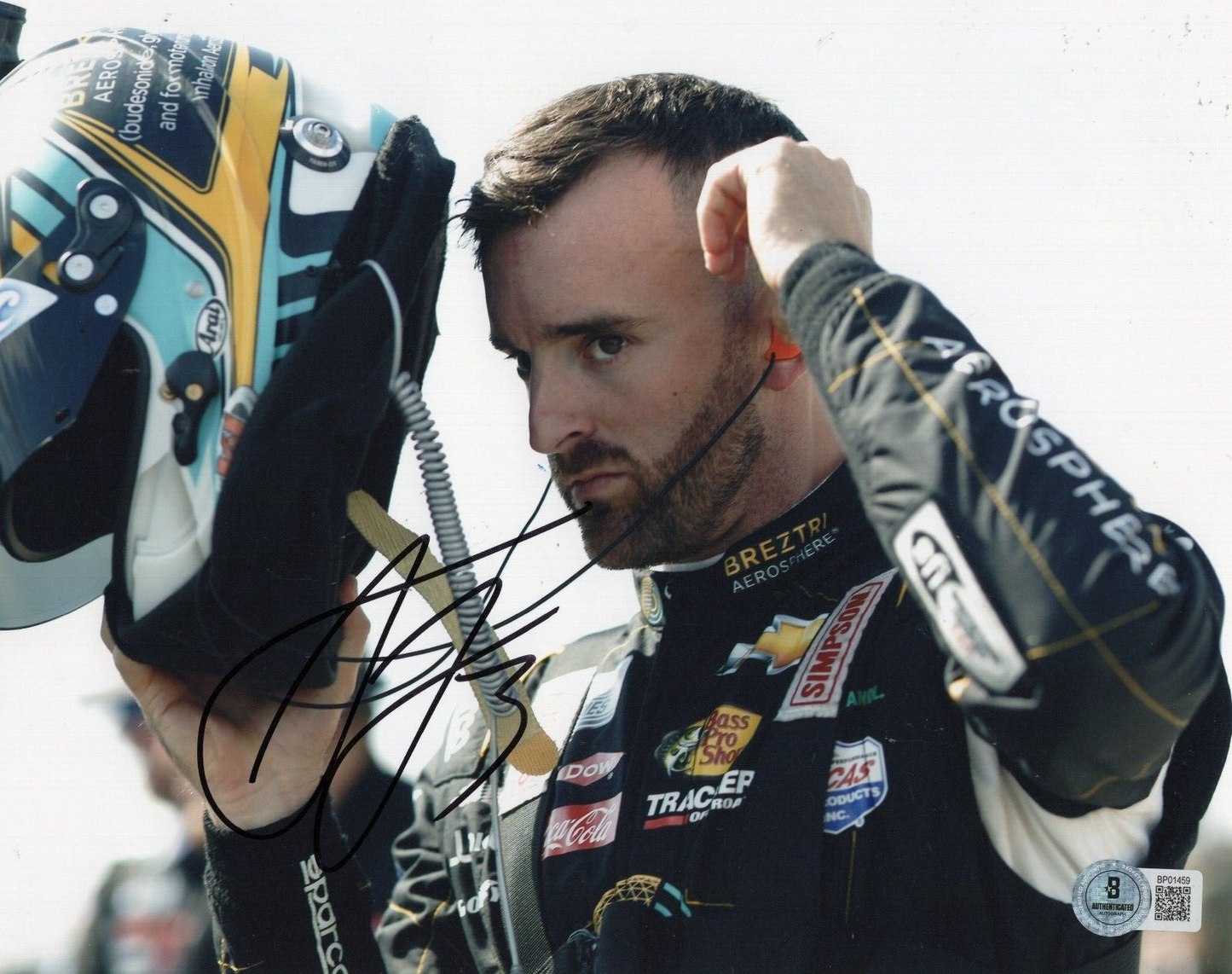 Alex Bowman Nascar Racing Driver Signed 8x10 Photo w/Beckett COA BP01459