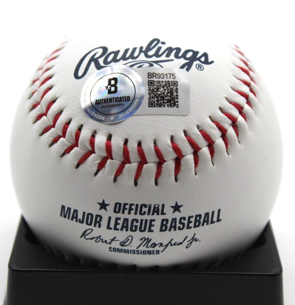 Elijah Morgan Signed Cubs Official Major League Baseball w/Beckett BR93175