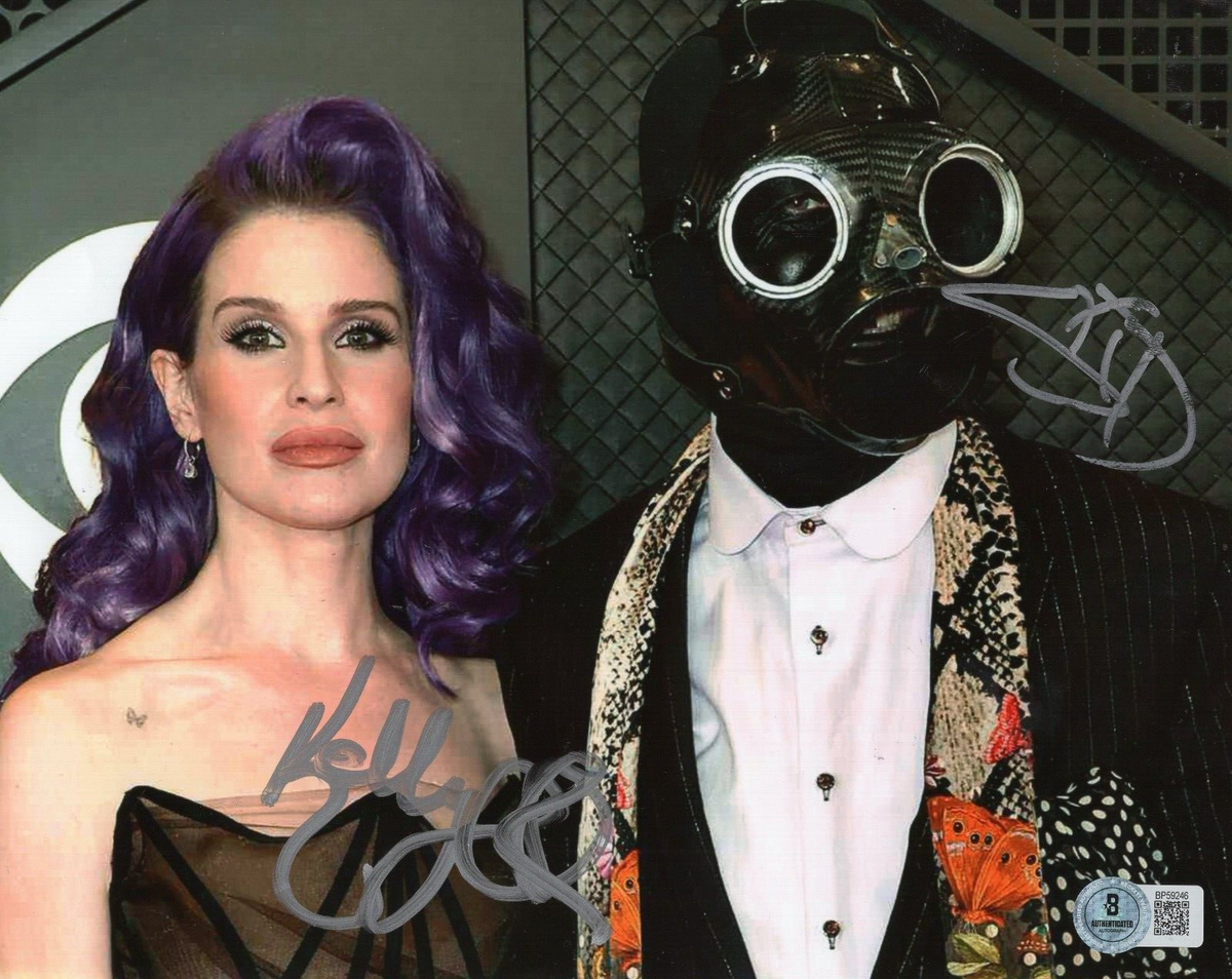 Kelly Osbourne & Sid Wilson Slipknot Signed 8x10 Photo w/Beckett COA BP59246