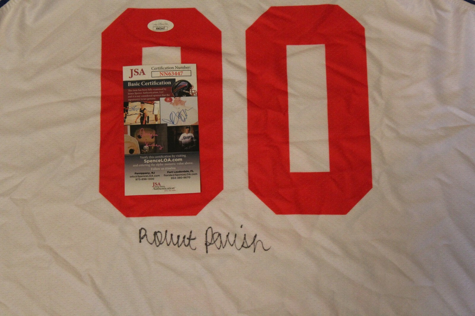 Robert Parish Signed Celtics All Star Basketball Jersey w/JSA COA NN63447