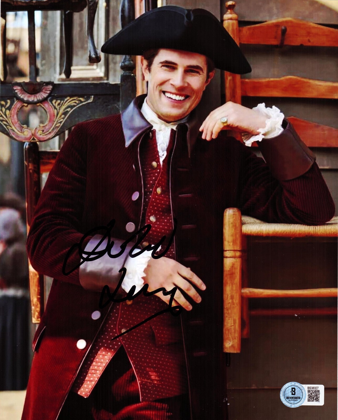 David Berry Signed Outlander Lord John Grey 8x10 Photo W/Beckett COA BS38327