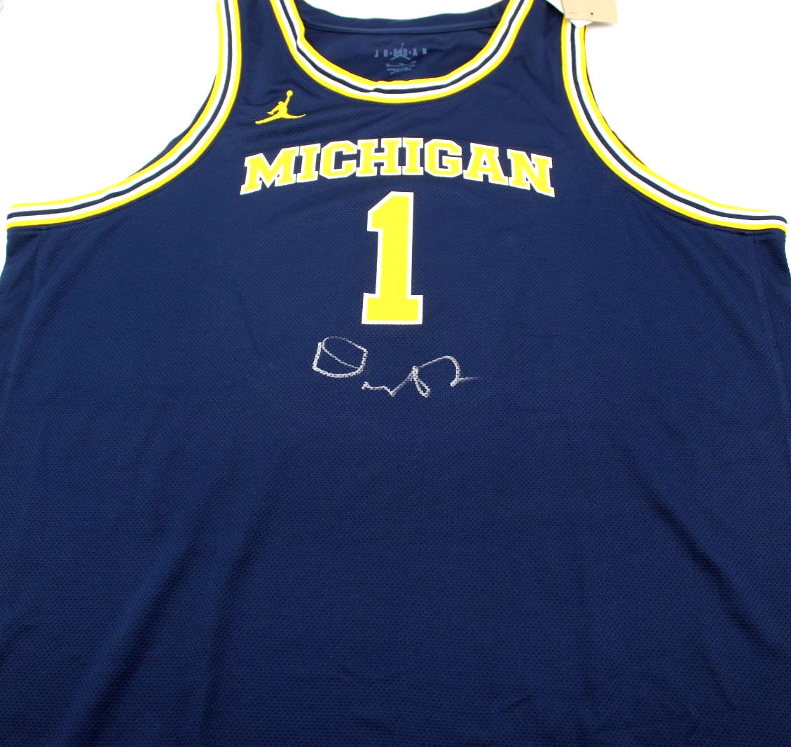 Dusty May Michigan Wolverines Signed Basketball Jersey w/Beckett COA BW54152