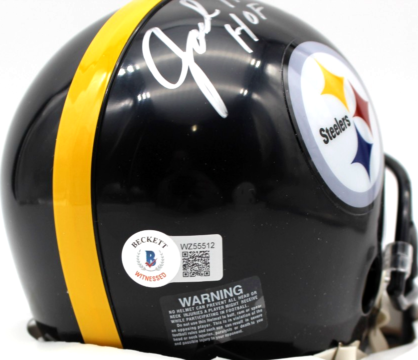 Jack Ham Pittsburgh Steelers Signed Mini Football Helmet w/Beckett BAS WZ55512