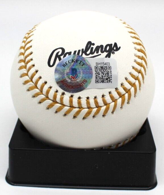 Bob Boone Signed Official Gold Glove Baseball w/Beckett COA BH15403 Phillies