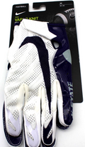 Nike Vapor Jet Magnigrip Football Gloves Kansas State CK0791 Medium White Gray