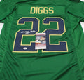 Logan Diggs Signed Custom Green Notre Dame Jersey w/JSA COA Witness Proof 