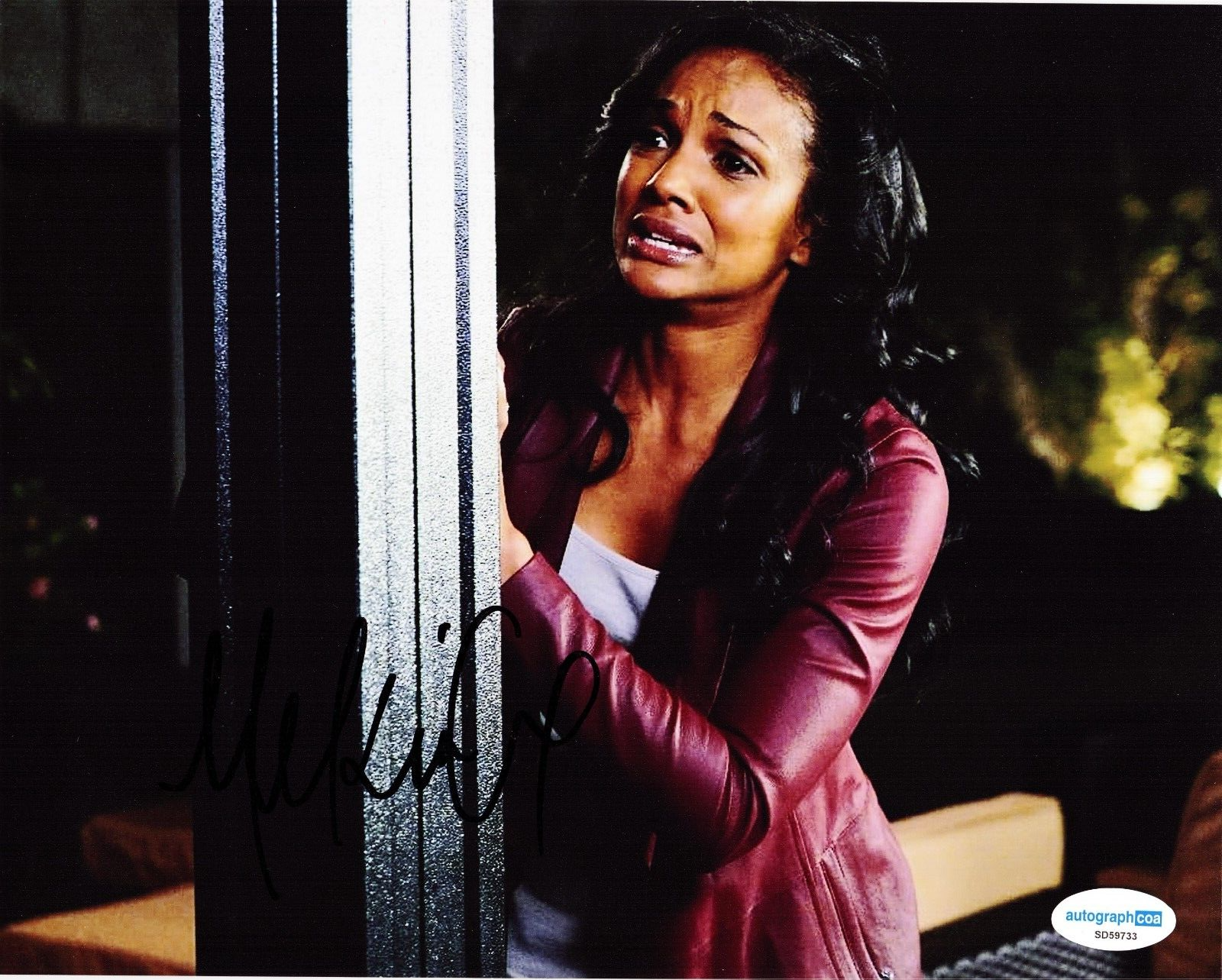 Mekia Cox The Rookie Nyla Harper Signed 8x10 Photo w/Autograph COA ACOA SD59733