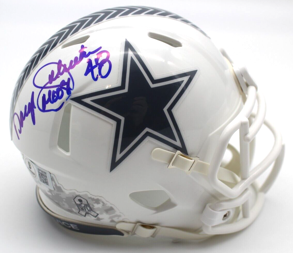 Daryl Johnston Signed Dallas Cowboys Mini Football Helmet w/Beckett COA BP59088
