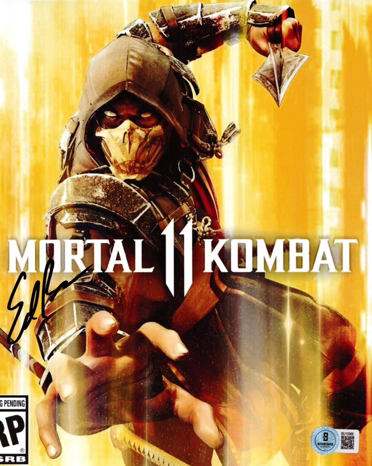 Ed Boon Mortal Kombat Video Game Creator Signed 8x10 Photo w/Beckett COA BU10966