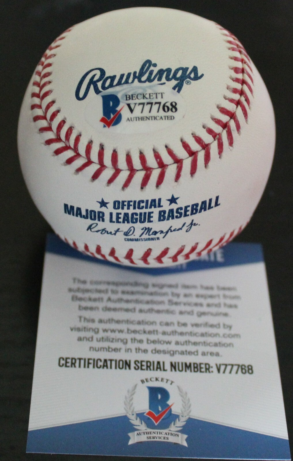Logan Shore Signed Major League Baseball w/Beckett COA Oakland A's V77768