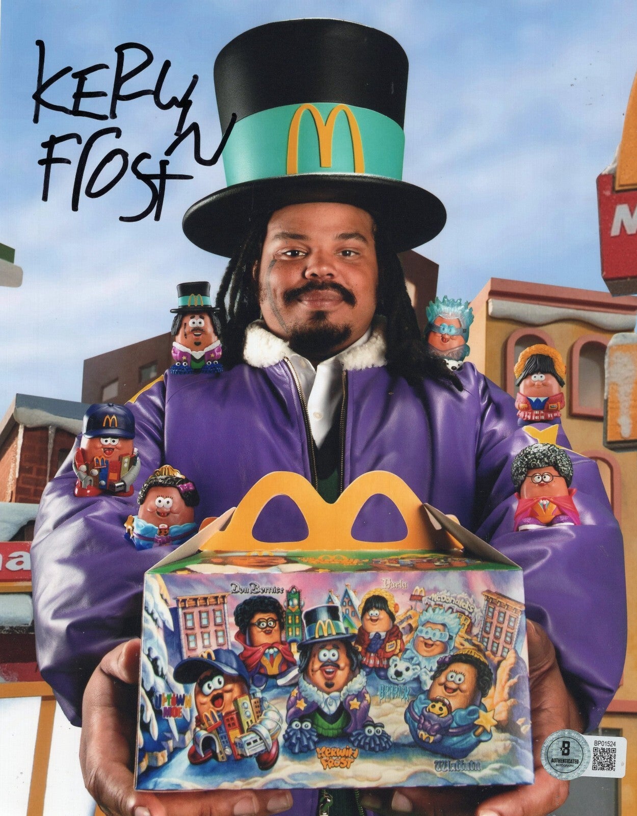 Kerwin Frost Comedian Talk Show Host DJ Signed 8x10 Photo w/Beckett COA BP01524